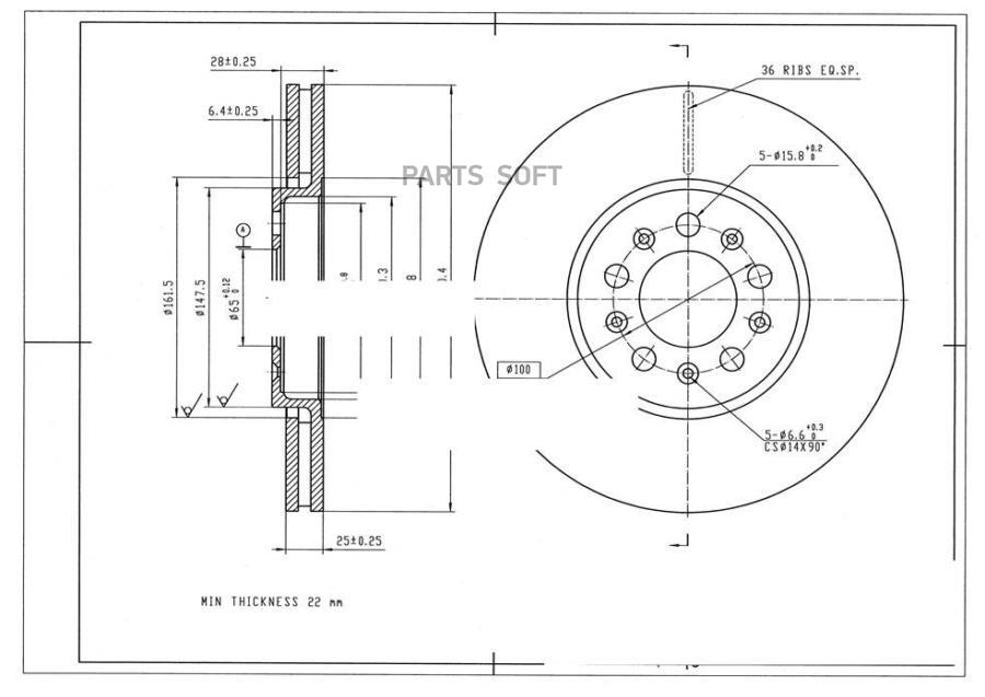 

Диск Тормозной Avantech AVANTECH BR3014S
