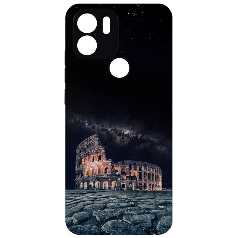 

Чехол-накладка Krutoff Soft Case Италия, Колизей для Xiaomi Redmi A2+ черный