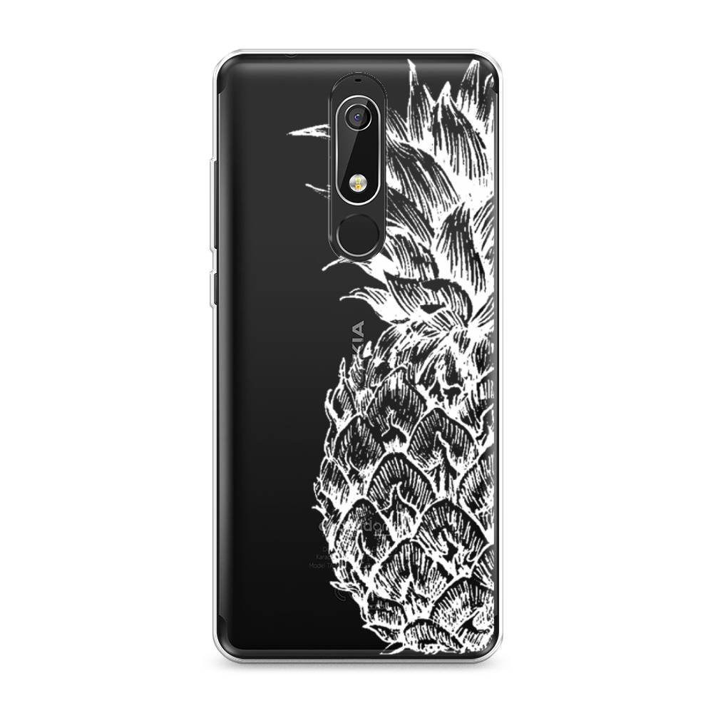 

Чехол Awog "Ананас графика белая" для Nokia 5.1, 121750-10