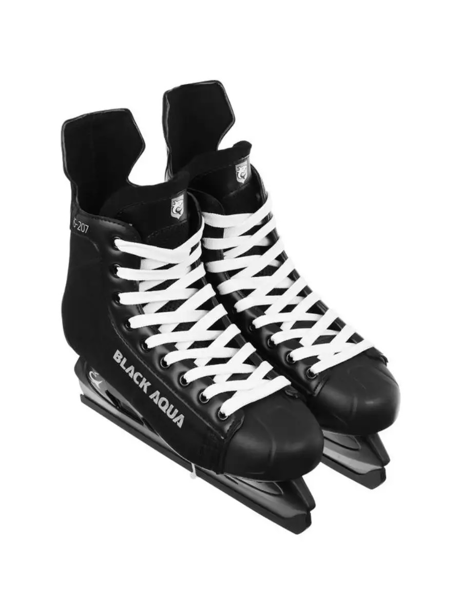 Коньки хоккейные Black Aqua HS-207 р. 44
