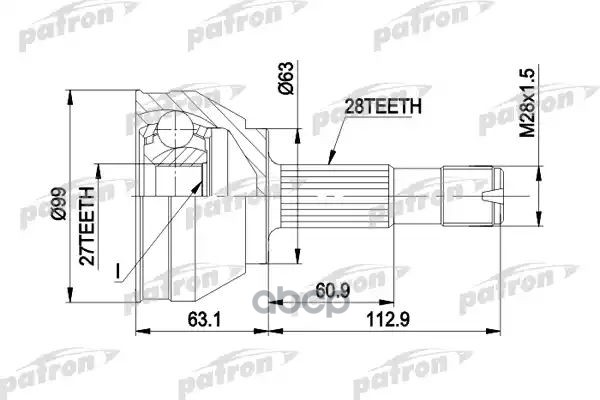 

PATRON ШРУС PATRON PCV1020