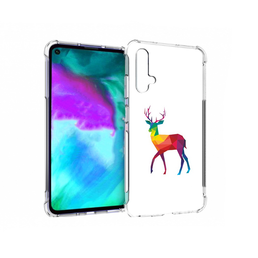 

Чехол бампер MyPads геометрический олень для Huawei nova 5T прот, Прозрачный, Tocco