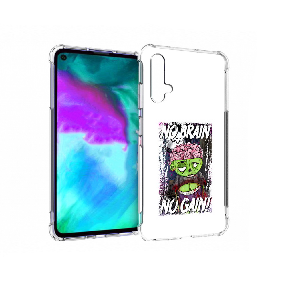 

Чехол бампер MyPads глупый зомби для Huawei nova 5T противоударный, Прозрачный, Tocco