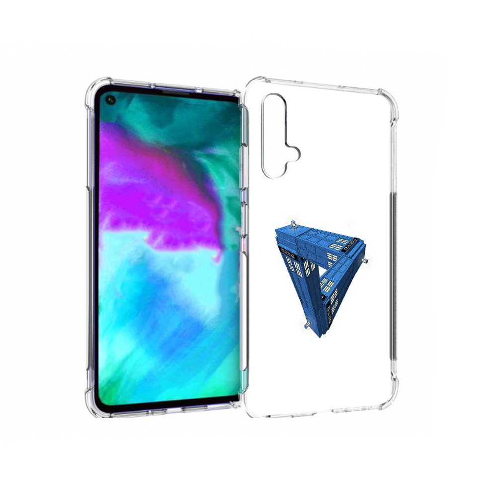 

Чехол бампер MyPads головолока абстракция для Huawei nova 5T про, Прозрачный, Tocco