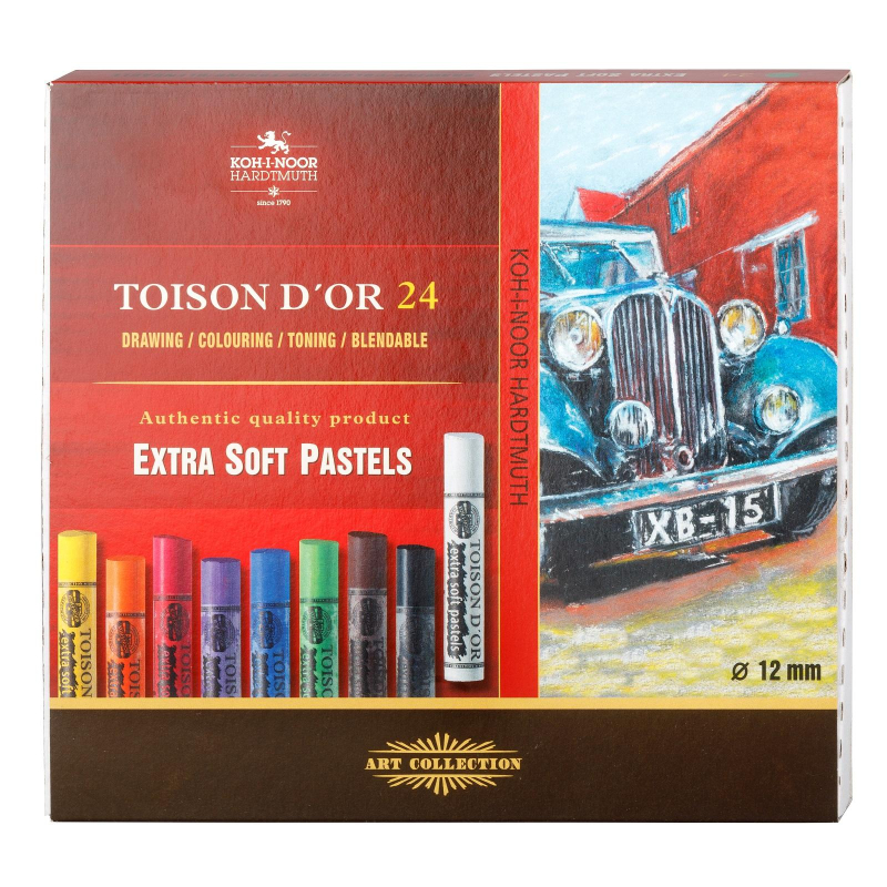 Пастель Koh-I-Noor Toison D'or Extra Soft 8554, 24 цвета разноцветный