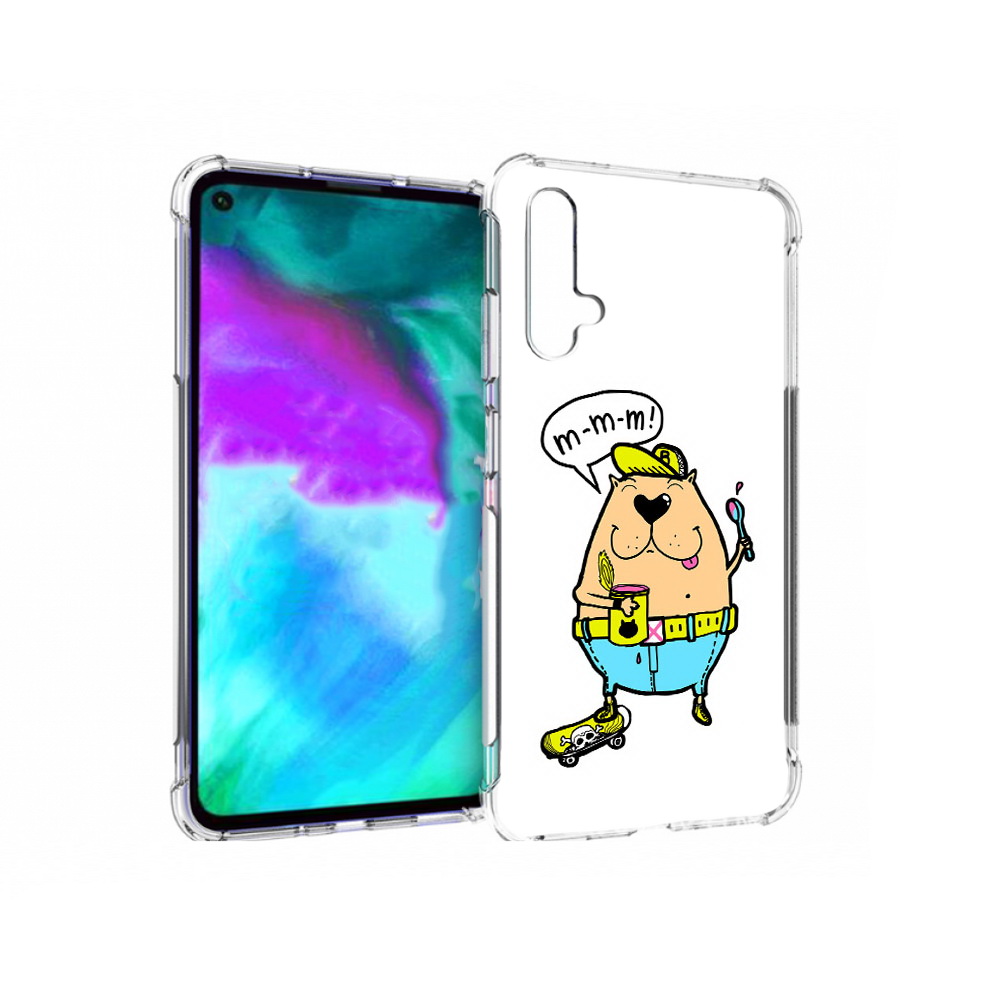 

Чехол бампер MyPads Бобр для Huawei nova 5T противоударный, Прозрачный, Tocco