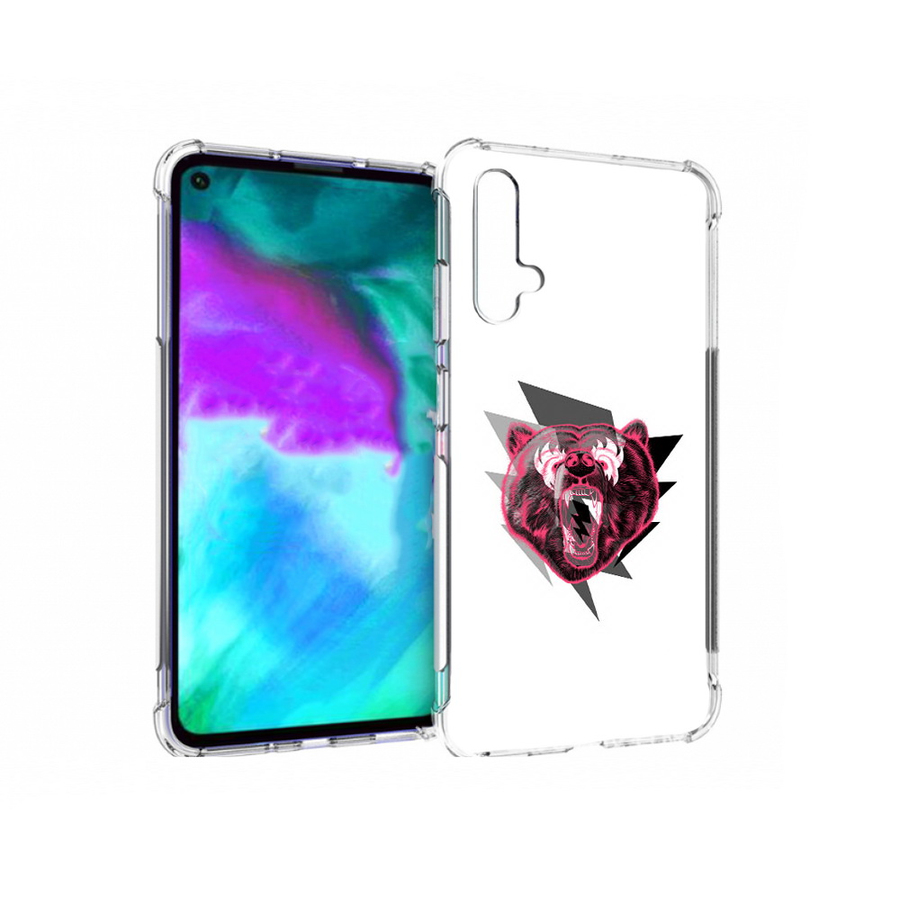 

Чехол бампер MyPads грозовой медведь для Huawei nova 5T противоу, Прозрачный, Tocco