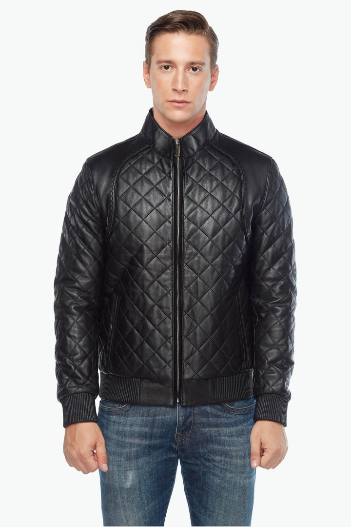 

Кожаная куртка мужская Deriza 35-122S черная 3XL (товары доставляются из-за рубежа), 35-122S