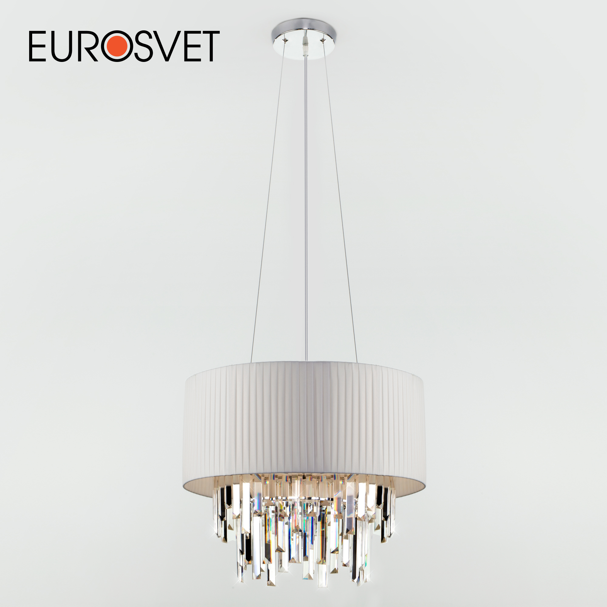 

Умная подвесная люстра Eurosvet Amantea 10122/6 белый/прозрачный E14 Minimir Home, Amantea