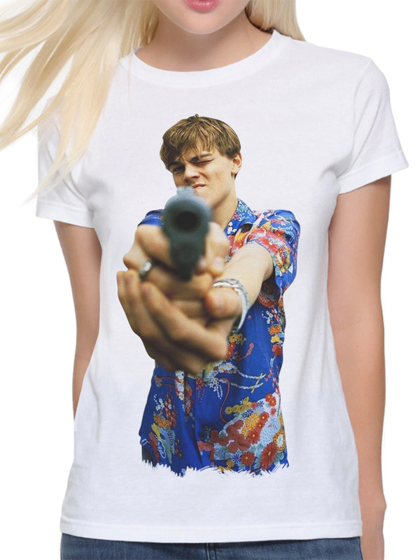 

Футболка женская Dream Shirts Леонардо Ди Каприо Женская5 белая S, Леонардо Ди Каприо Женская5