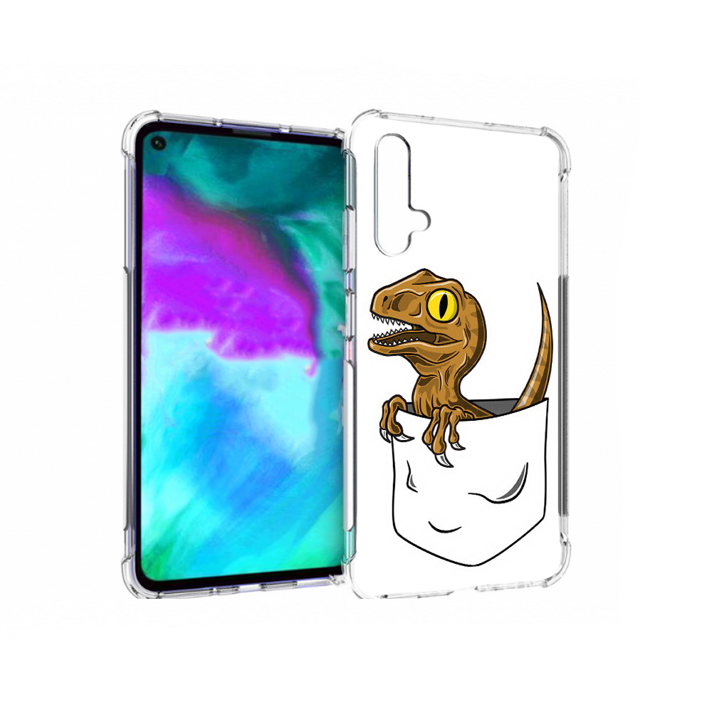 

Чехол бампер MyPads динозавр в кармане для Huawei nova 5T против, Прозрачный, Tocco