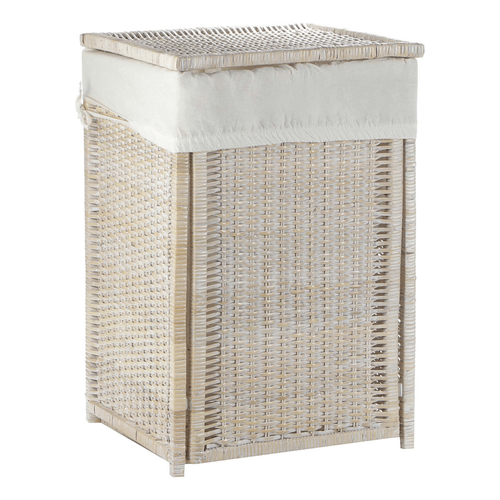 Корзина для белья Rattan grand Tokyo с крышкой white