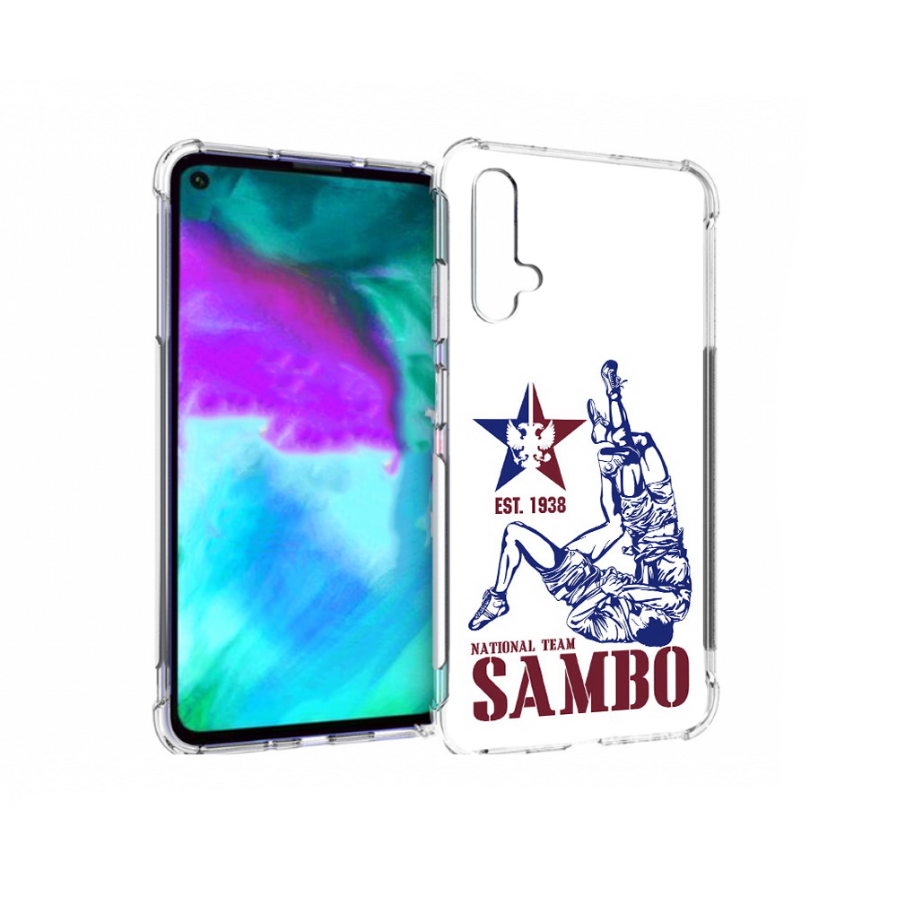 

Чехол бампер MyPads единоборства самбо для Huawei nova 5T против, Прозрачный, Tocco