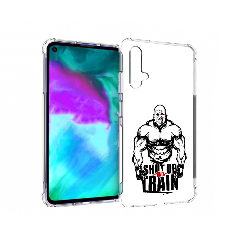 

Чехол бампер MyPads здоровое тело для Huawei nova 5T противоударный, Прозрачный, Tocco