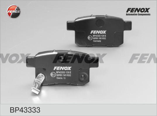 

Комплект тормозных колодк FENOX BP43333