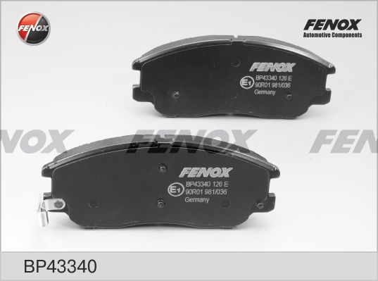 

Комплект тормозных колодк FENOX BP43340