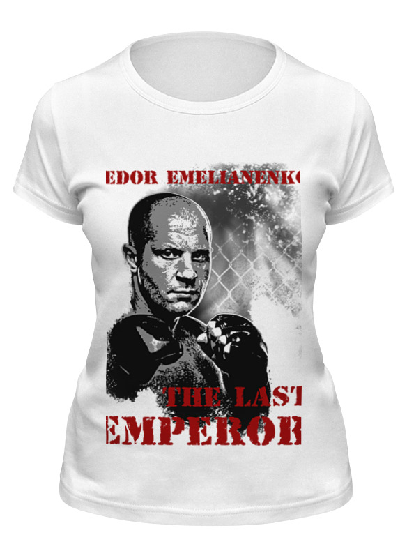 

Футболка женская Printio Емельяненко белая L, Белый, Емельяненко