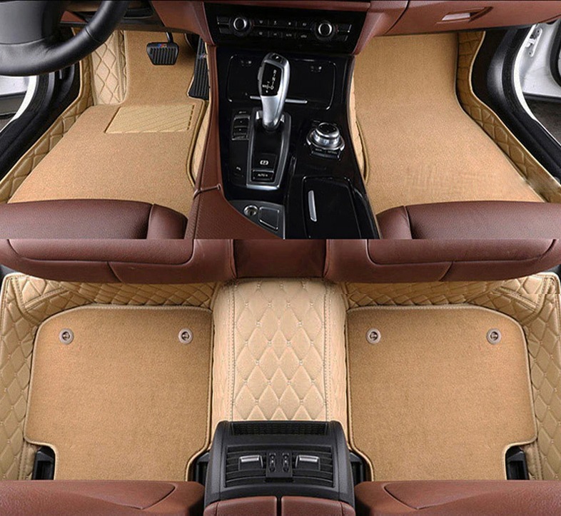 

Готовые ковры Land Rover Range IV c 12г. - Кожа+текстиль (новый дизайн) Бежевый
