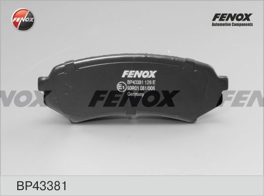 

Комплект тормозных колодк FENOX BP43381