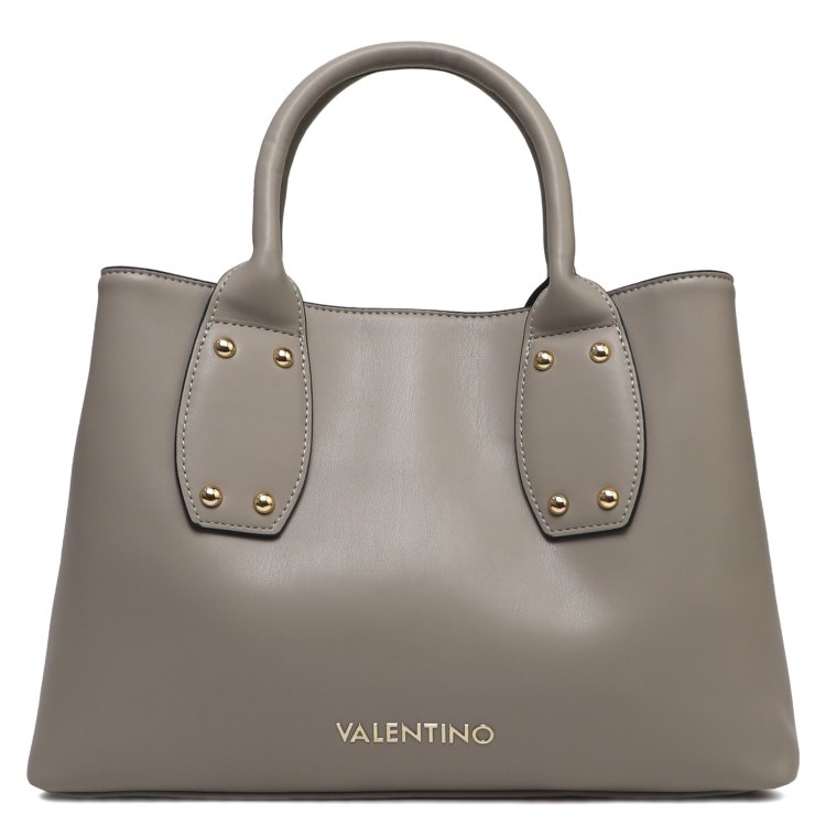 Сумка тоут женская Valentino VBS7GF01 серо-бежевая