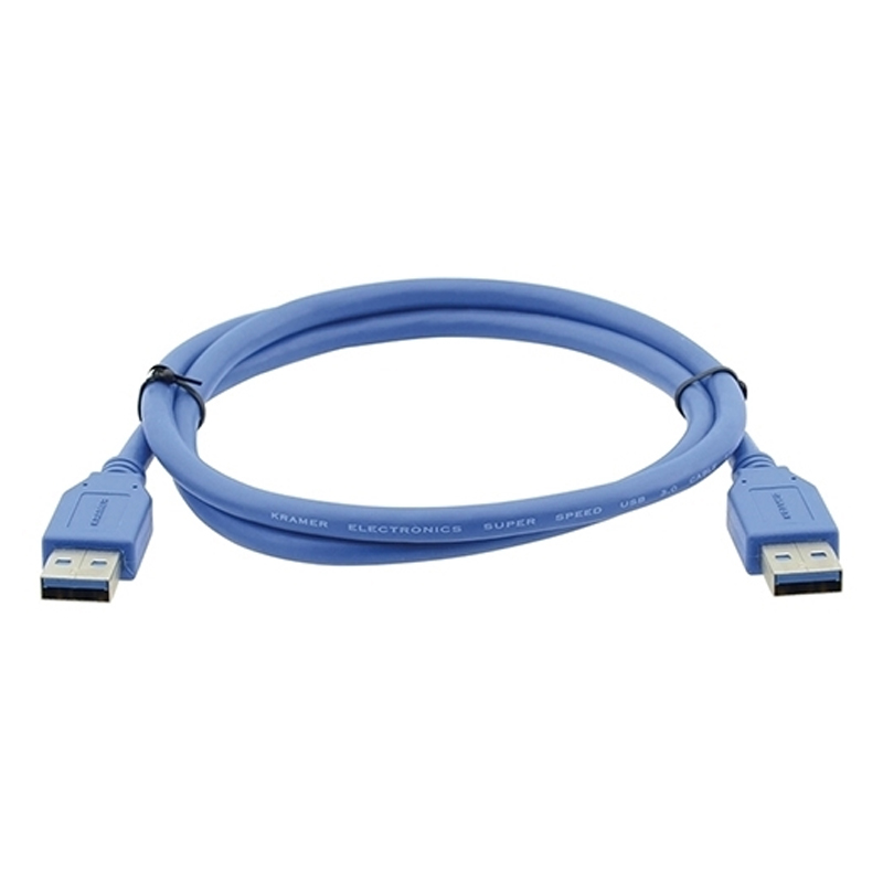 

Кабель Kramer USB Type A - USB Type A вилка-вилка 0.9м (C-USB3/AA-3) синий