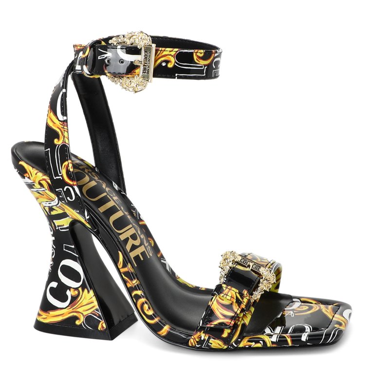 

Босоножки женские Versace Jeans Couture 74VA3S36 черные 40 EU, Черный, 74VA3S36