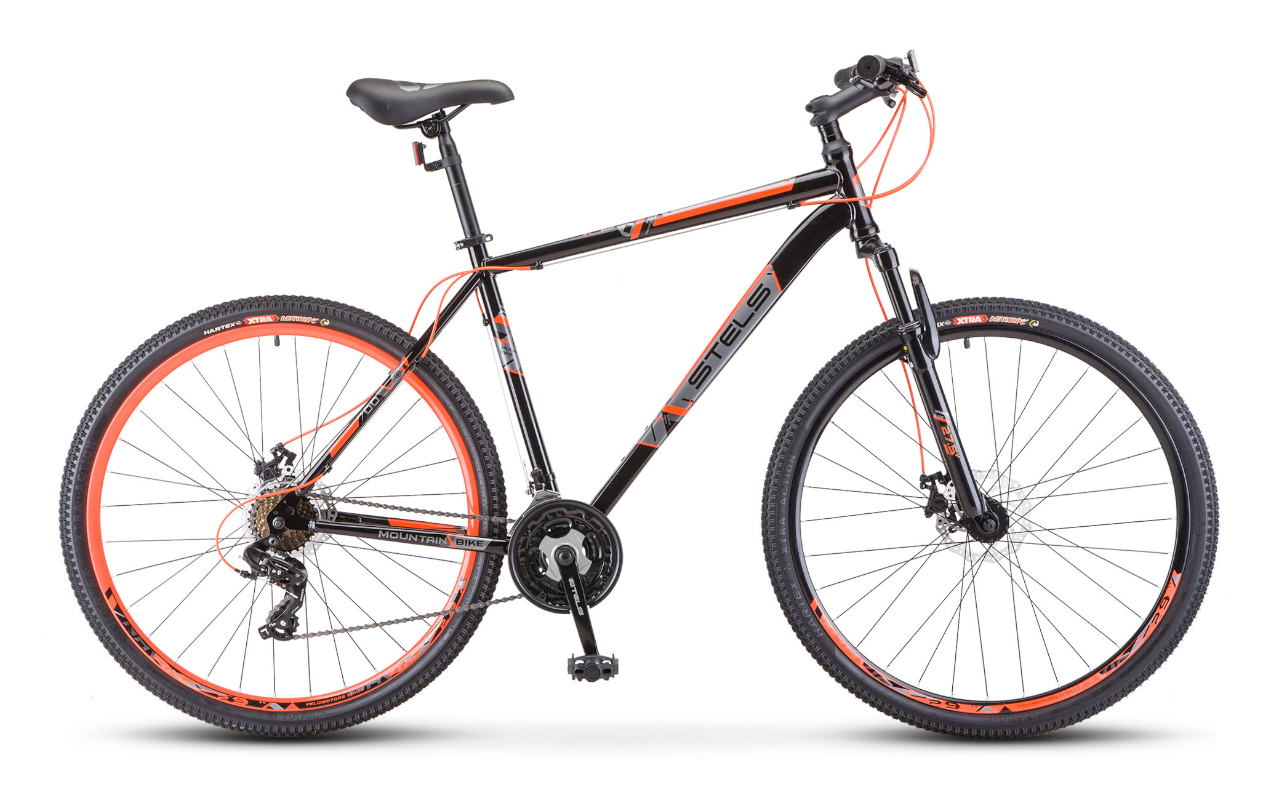 

Горный велосипед STELS Navigator 700 D 27,5" F020 (2021)(19 / черно-красный/19)