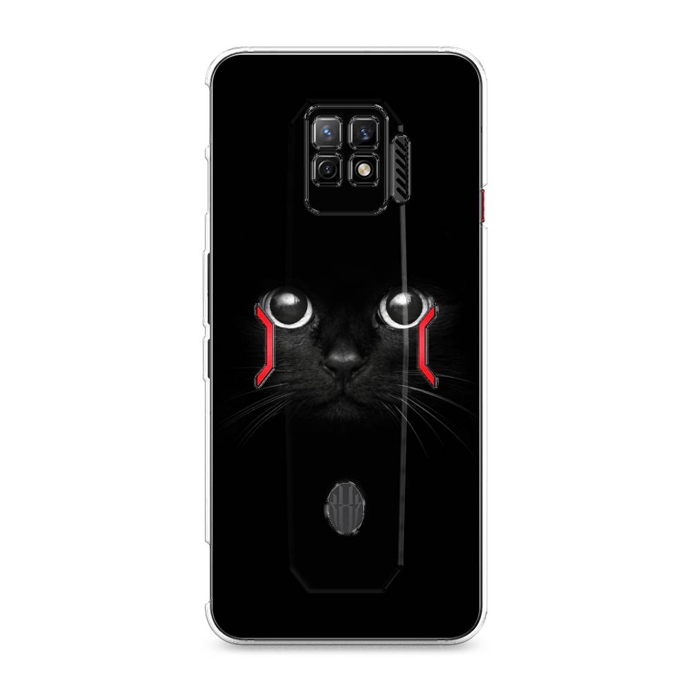 фото Силиконовый чехол "взгляд черной кошки" на zte nubia red magic 7 pro awog