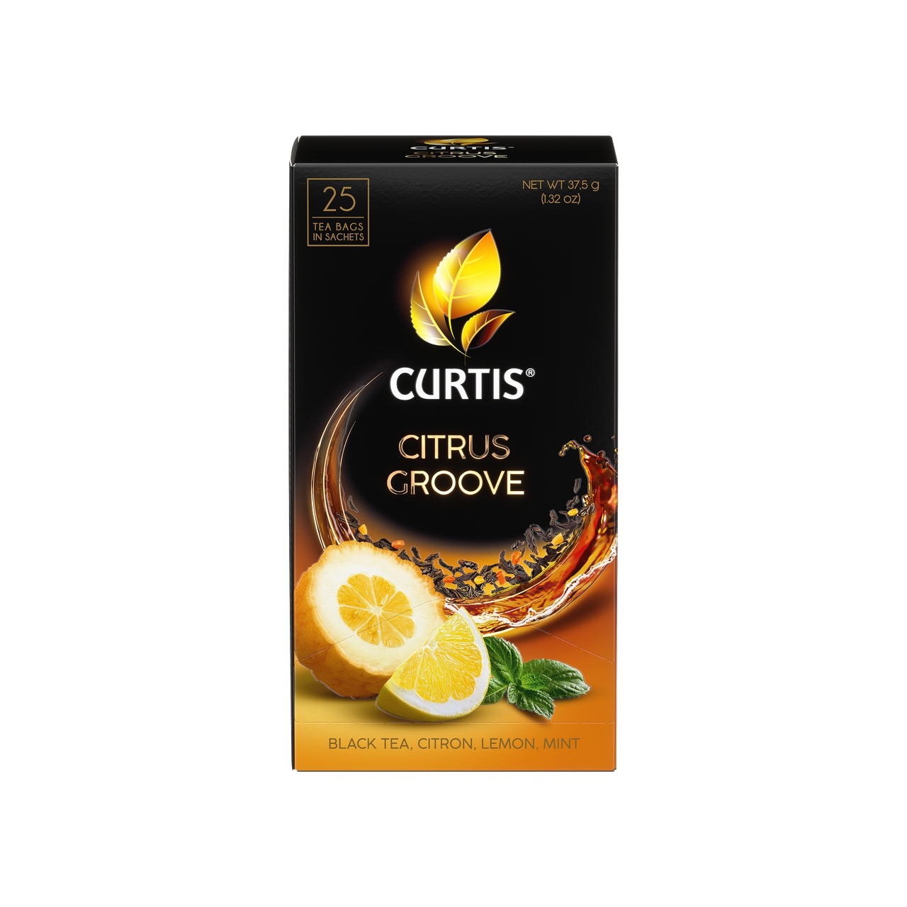 Чай черный Curtis Citrus Groove арома в пакетиках 1,5 г х 25 шт