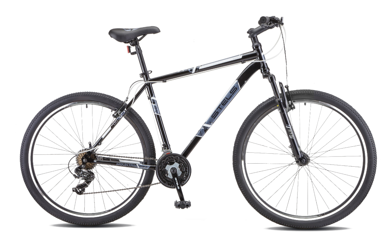 

Горный велосипед STELS Navigator 700 V 27,5" F020 (2022)(21 / черный-белый/21)
