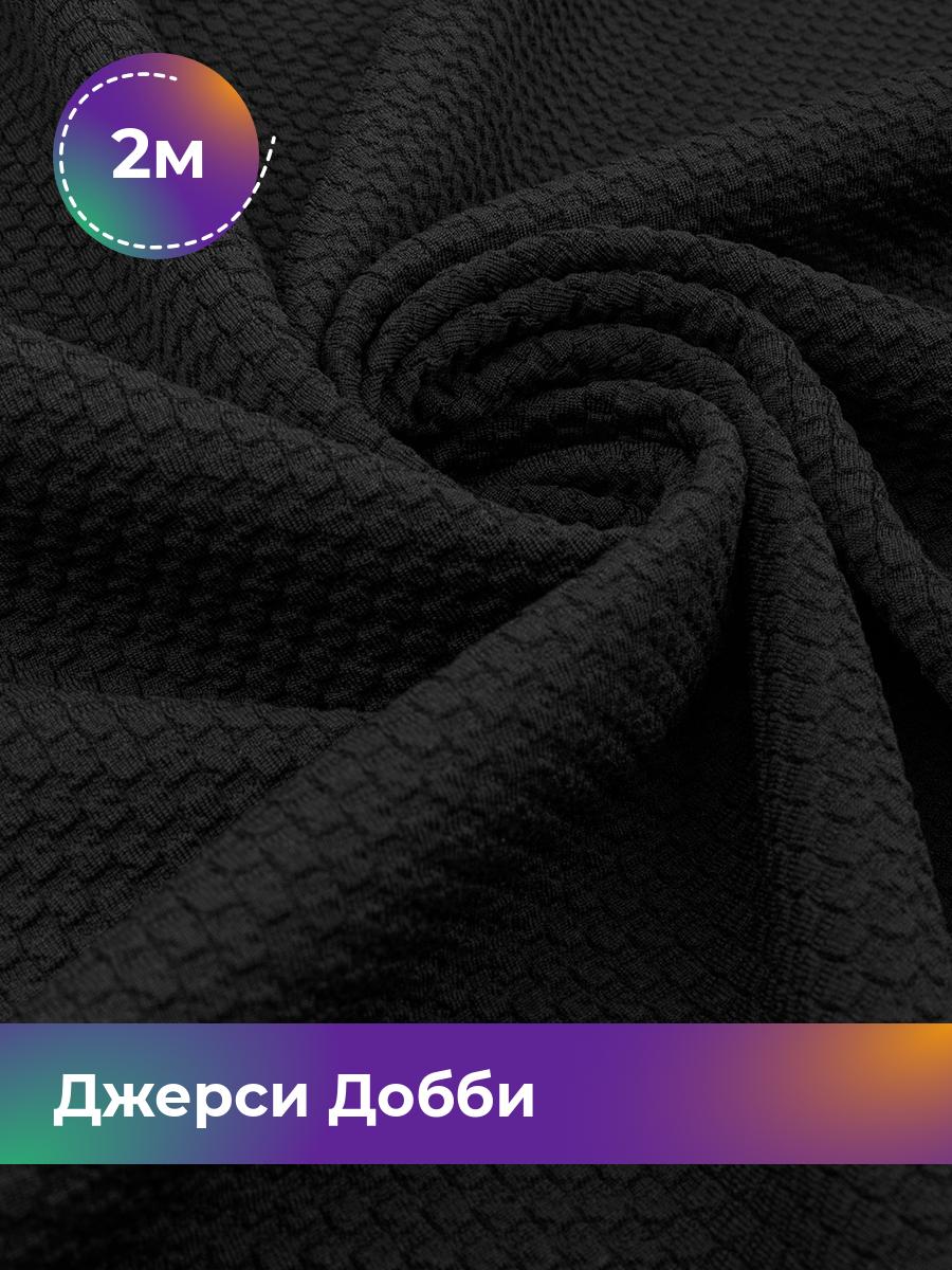 

Ткань Джерси Добби Shilla, отрез 2 м * 150 см черный 2_22236.001, 18106013