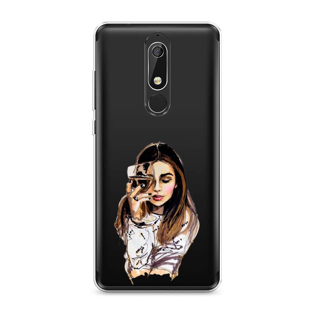

Чехол Awog "Девушка с бокалом" для Nokia 5.1, 121750-7
