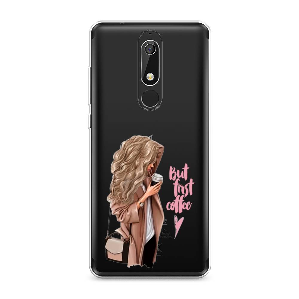 

Чехол Awog "Девушка с кофе" для Nokia 5.1
