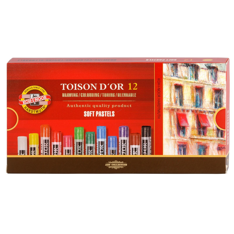 

Пастель Koh-I-Noor Toison D'or Soft 8512, 12 цветов, Разноцветный, Toison D'or