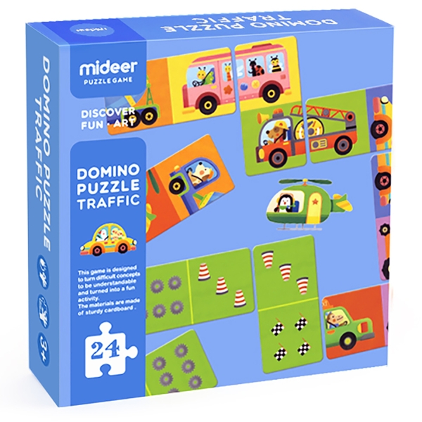 

Пазл-домино Mideer Транспорт MD3057