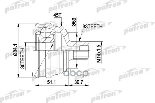 

PATRON ШРУС PATRON PCV1122
