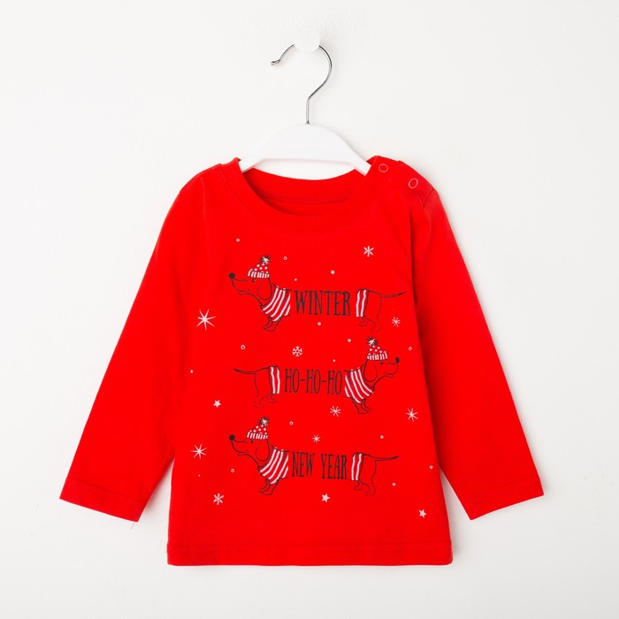 

Лонгслив, цвет красный, рост 74 см