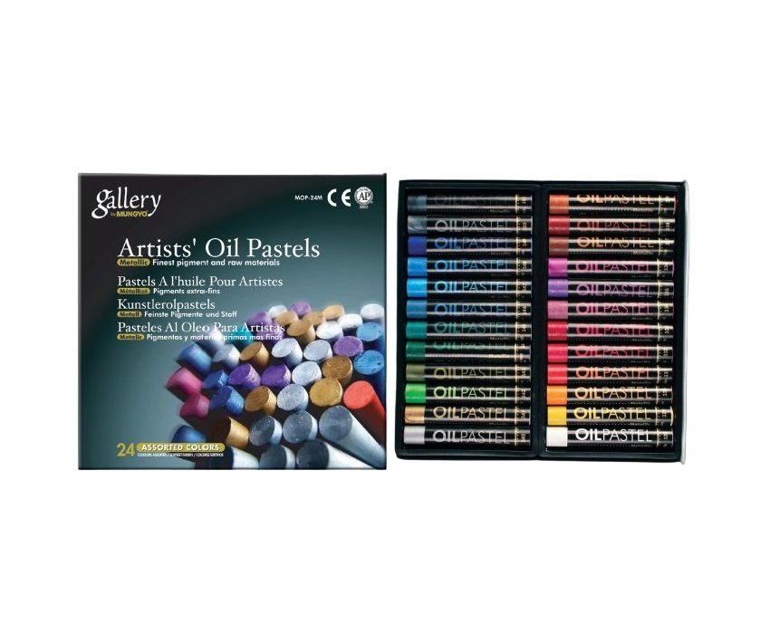 

Пастель Mungyo Artists' Oil Pastels Metallic, 24 цвета, Разноцветный