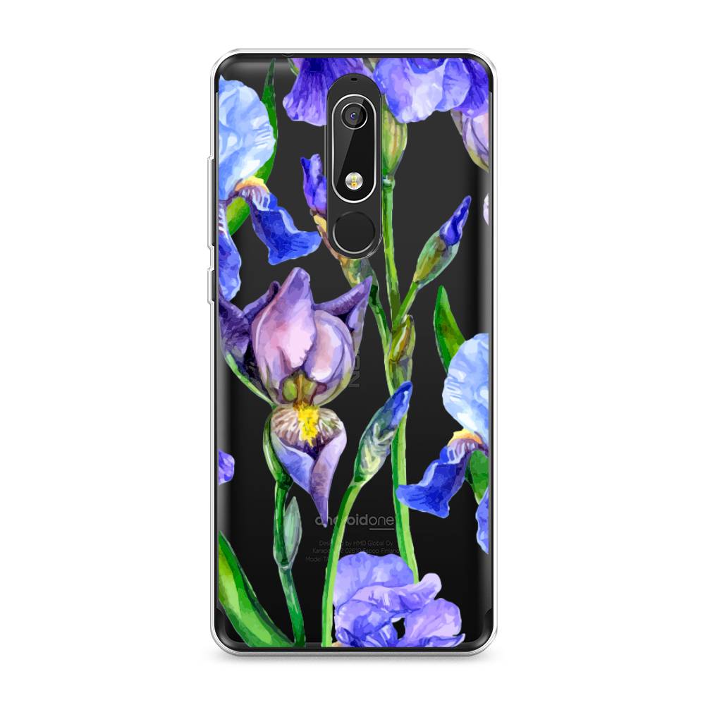 

Чехол Awog "Синие ирисы" для Nokia 5.1, 121750-8
