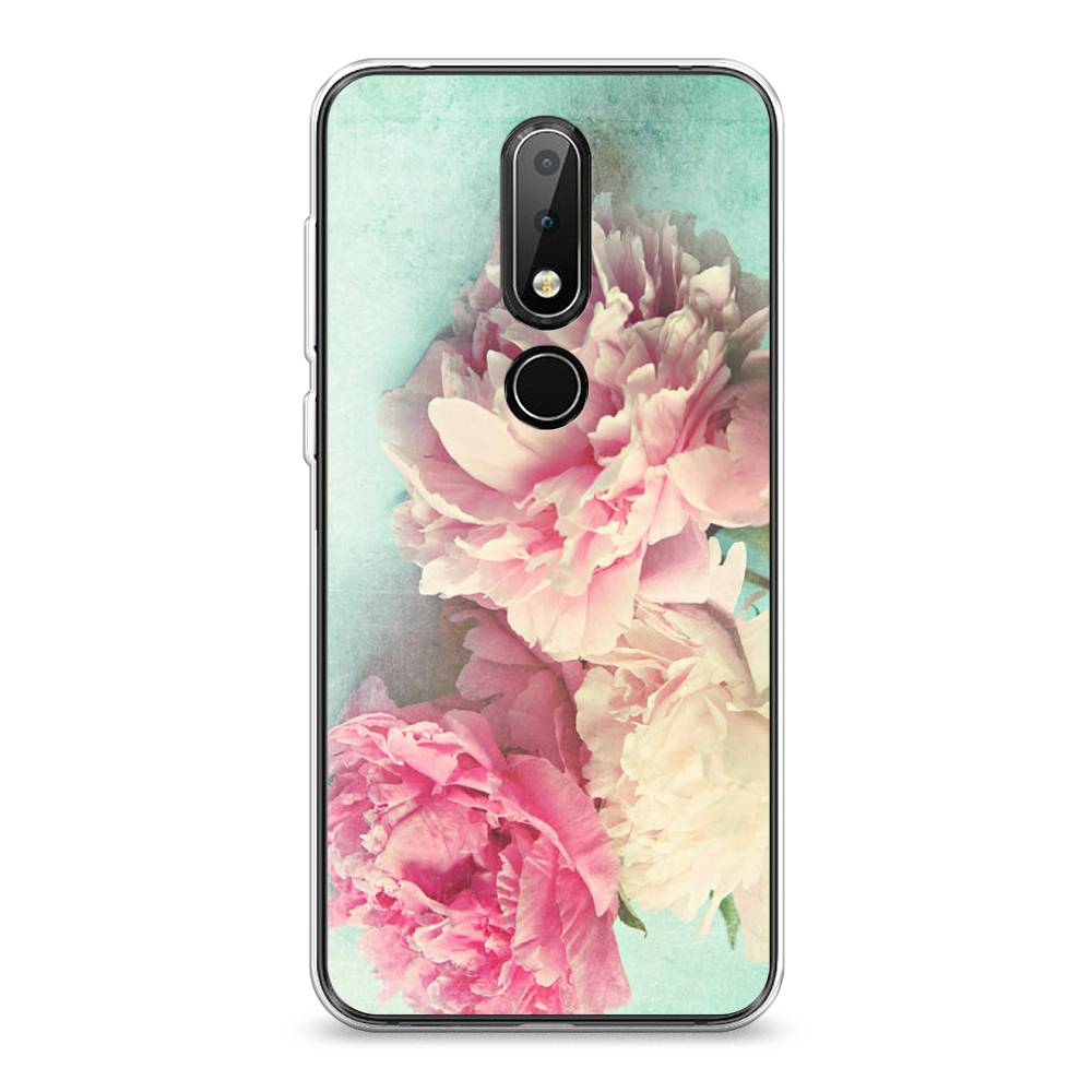 

Чехол Awog на Nokia 6.1 Plus / Нокиа 6.1 Plus "Пионы new", 121850-8