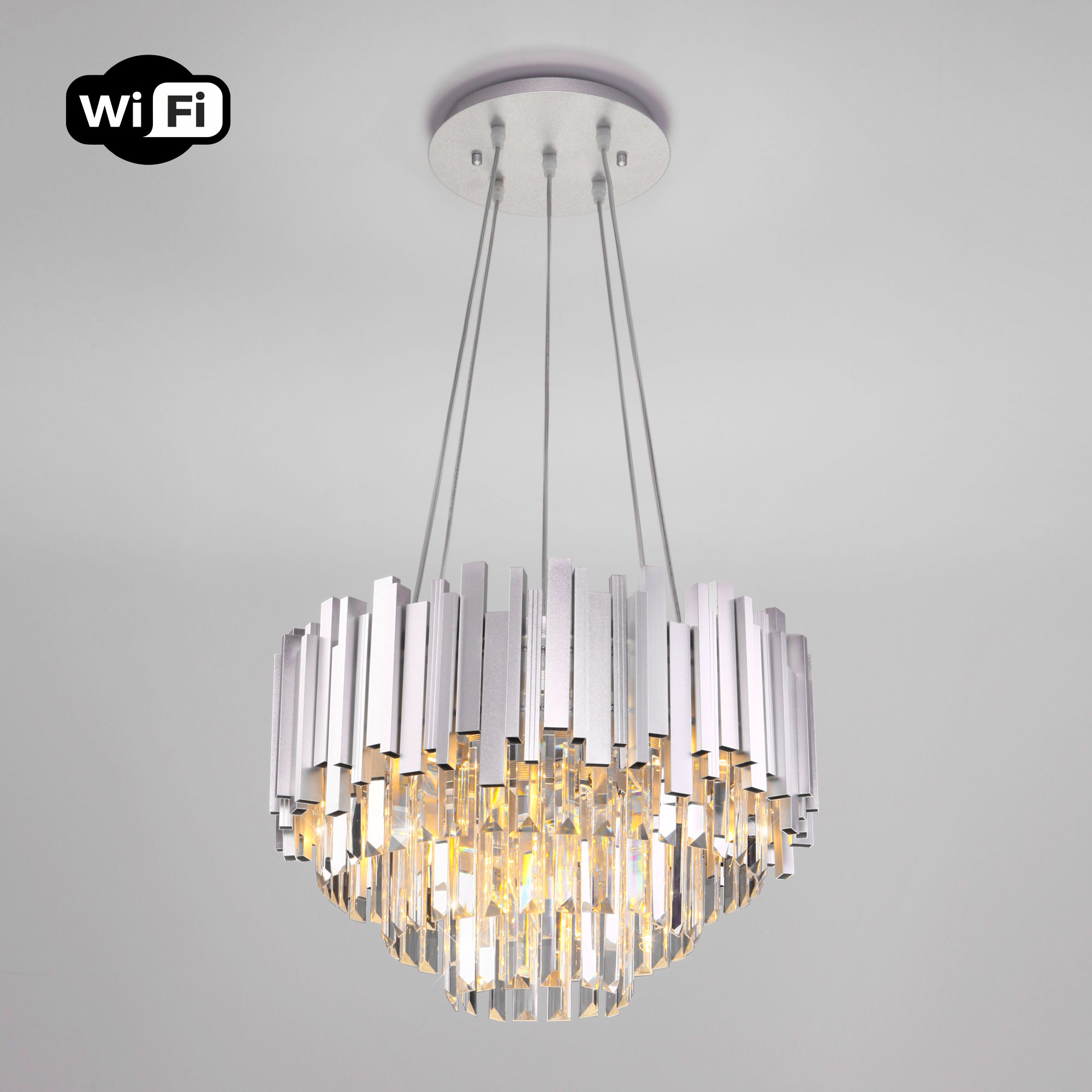 фото Подвесная люстра с управлением по wi-fi bogate's 340/6 strotskis smart (308/6)