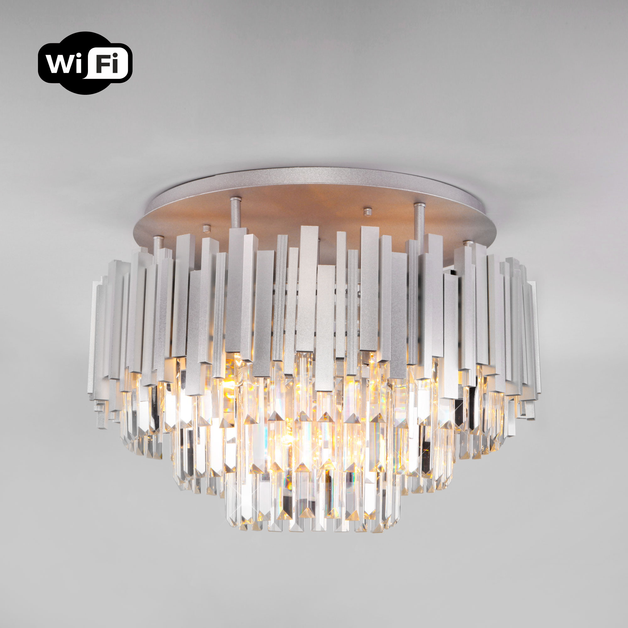 фото Потолочная люстра с управлением по wi-fi bogate's 340/9 strotskis smart (308/9)