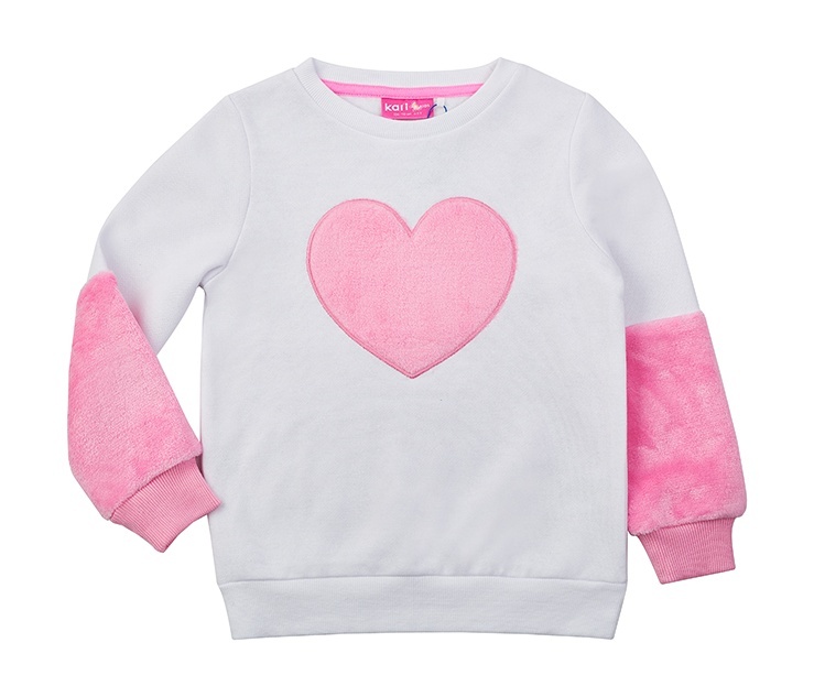 Свитшот детский Kari Kids 222864, белый, 92