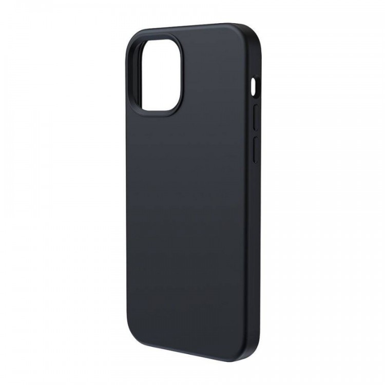 фото Чехол baseus liquid silica gel magnetic case для iphone 12 pro max черный(wiapiph67n-yc01)