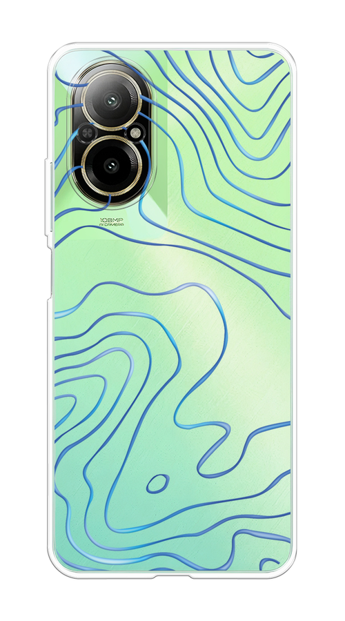 

Чехол на Realme C67 4G "Blue lines", Прозрачный;синий, 2515750-1