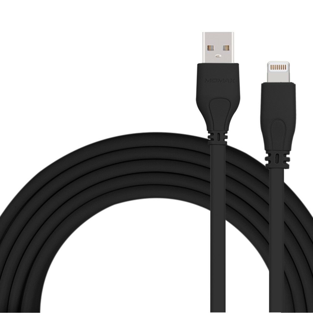 фото Кабель lightning - usb momax 1 м черный