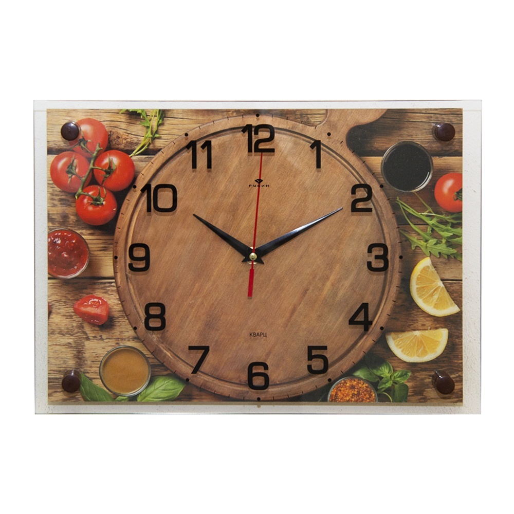 фото Часы настенные рубин "кухонный натюрморт" (2535-024)
