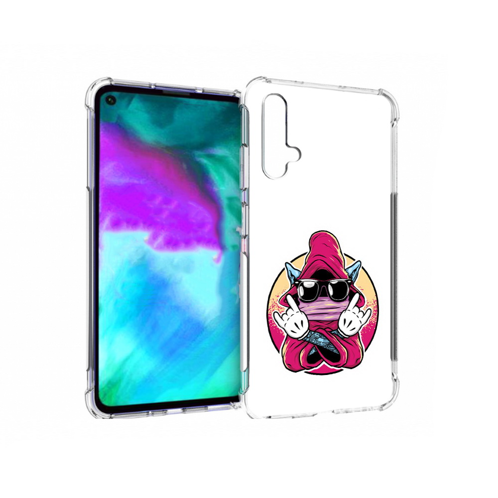 

Чехол бампер MyPads йоу для Huawei nova 5T противоударный, Прозрачный, Tocco
