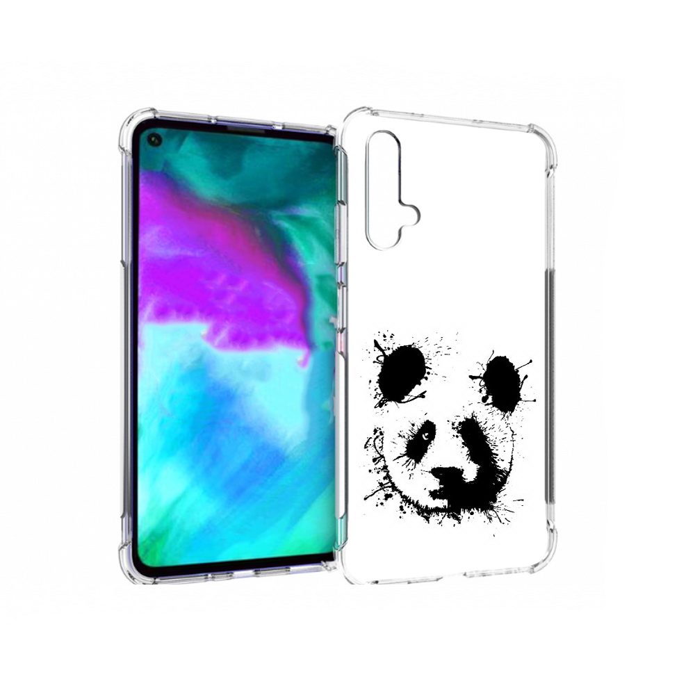 

Чехол бампер MyPads клякса-панда для Huawei nova 5T противоударный, Прозрачный, Tocco