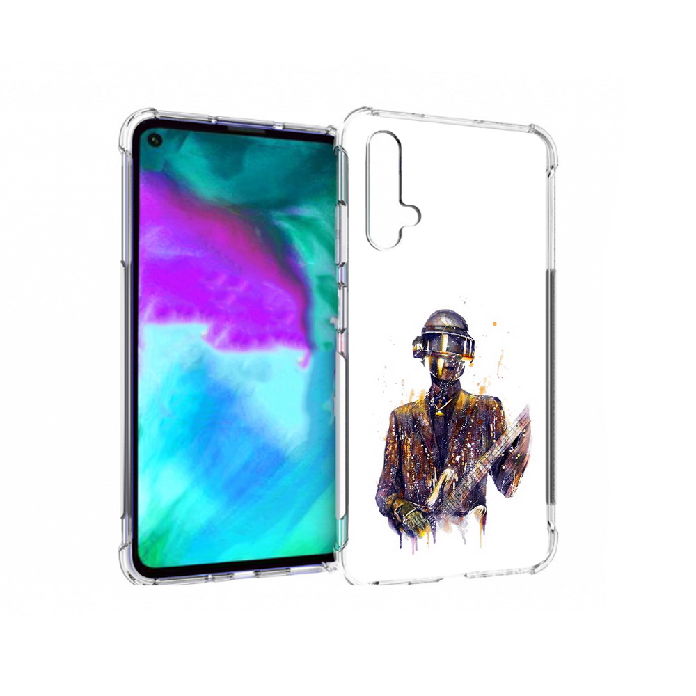

Чехол бампер MyPads космо-гитарист для Huawei nova 5T противоуда, Прозрачный, Tocco